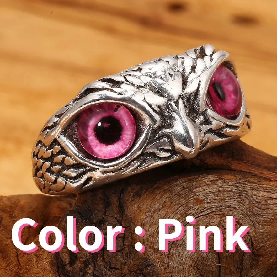 Fashion Charm Vintage Owl Ring for Men