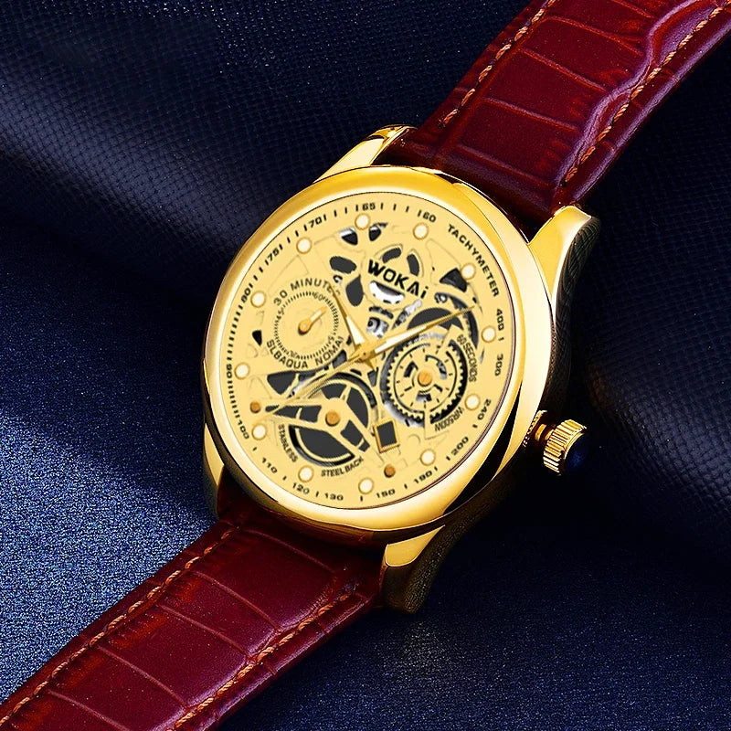 Leather Business Quartz Sports Watchs Business Watchs Quartz Sports Watch Leisure Belt Men's Watch Men's Watch