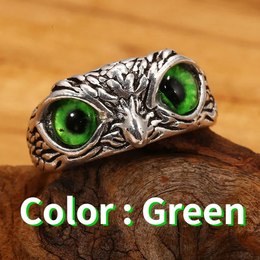 Fashion Charm Vintage Owl Ring for Men