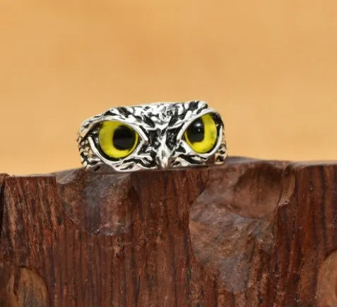 Fashion Charm Vintage Owl Ring for Men