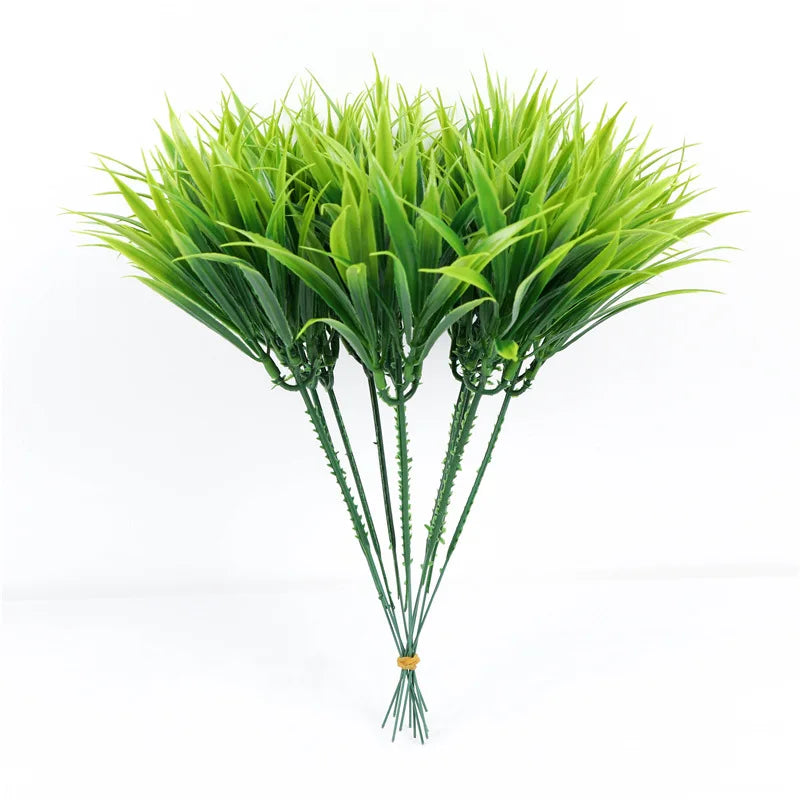 Wholesale Of Single Small Spring Grass Barley Grass Simulated Green Plants Horticultural Flower Arrangements And Grass Plant