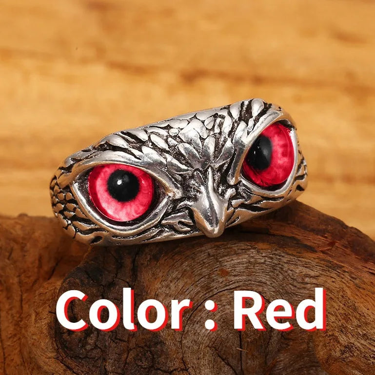 Fashion Charm Vintage Owl Ring for Men