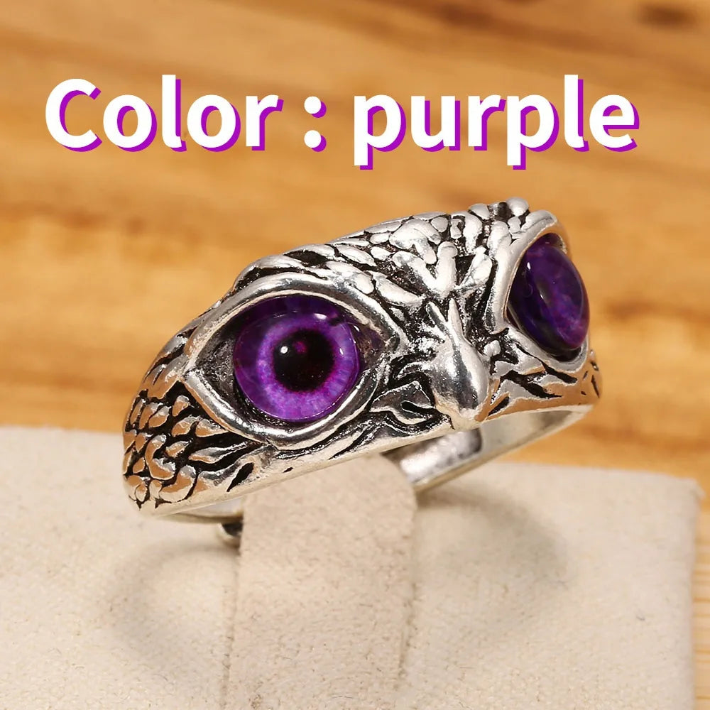 Fashion Charm Vintage Owl Ring for Men