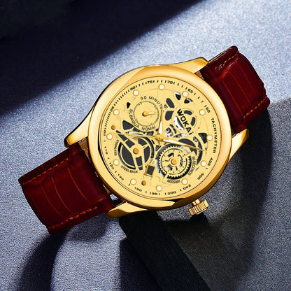 Leather Business Quartz Sports Watchs Business Watchs Quartz Sports Watch Leisure Belt Men's Watch Men's Watch