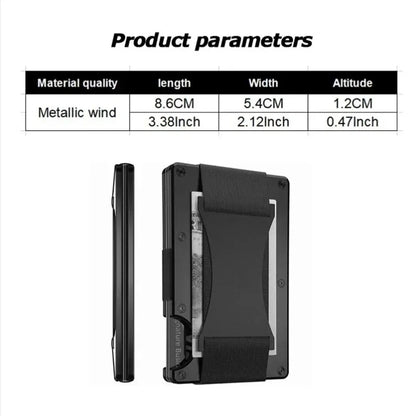 Forged Carbon Fiber Minimalist Slim Smart Wallets for Men Cashback Credit Card Holder Luxury Aluminium Wallet Rfid Money Clip